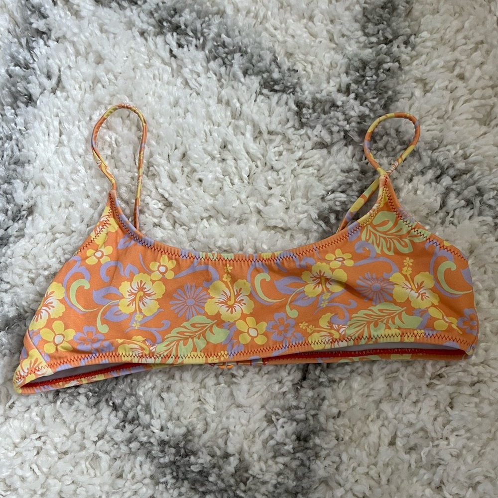 LA Hearts Floral Bikini Top